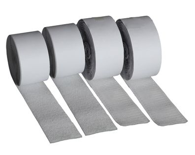 1,70 EUR/ m 10m Klettband weiß selbstklebend Hakenband Flauschband 50mm auf Rolle