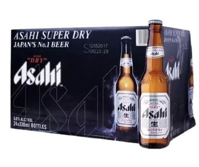 24 x Asahi Bier aus Japan, in der 0,33 l Flasche (5,41E/ L)