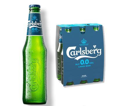 6 x Carlsberg Lager Bier alkoholfrei