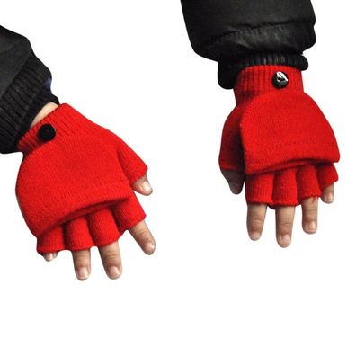 Winterhandhandgelenk, wärmerer Flip-Cover, fingerlose Handschuhe für,