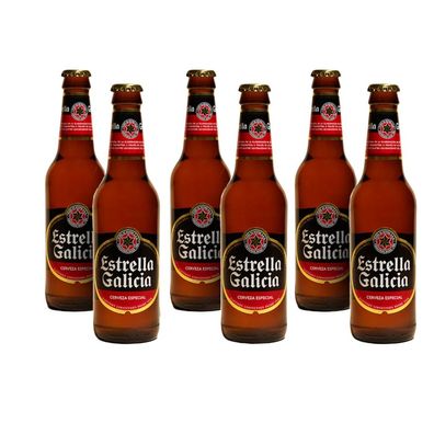 Estrella Galicia Spanisches Bier 6 x 33cl