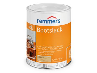 Remmers Bootslack Klarlack Bootsfarbe Farbe Lack Farblos 0,375 l 0,75 l 2,5 l