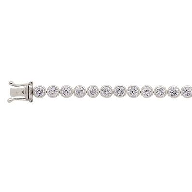 Armband Silber 925/ rh, Zirkonia 19.00 cm