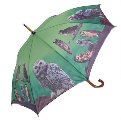 Regenschirm Eulen Stockschirm Schirm Schirme Eule Uhu Vögel Tiere Greifvögel