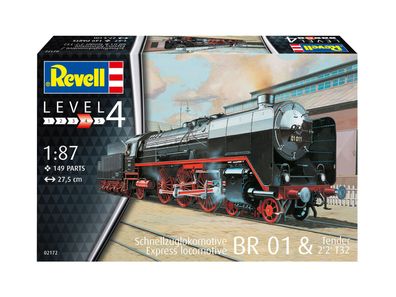 Revell 02172 - Schnellzuglok BR01 mit Tender 2´2´ T32. 1:87