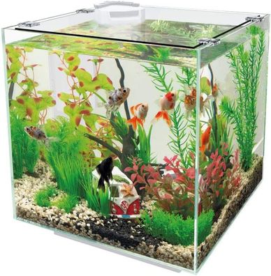 Superfish QUBIQ 30 Liter Aquarium in weiß oder schwarz, inkl. Filter und Heizer