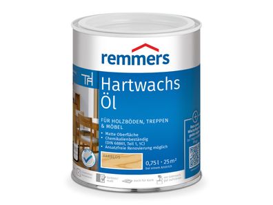 Remmers Hartwachsöl Bodenöl Holzöl Holzschutz Farblos 0,375 l 0,75 l 2,5 l