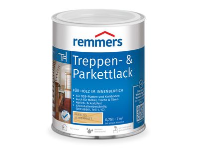 Remmers Treppenlack Parkettlack Möbellack Lack farblos seidenmatt 0,75 2,5 l