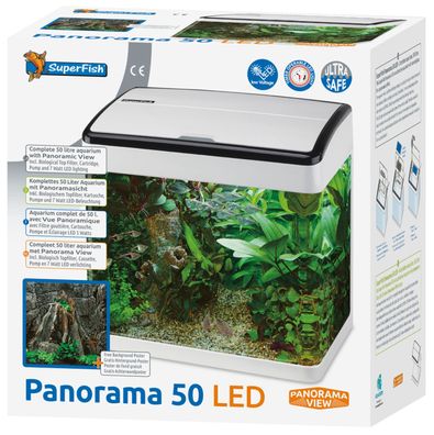 SuperFish Panorama Aquarium, inkl. LED, und Filter-Pumpe