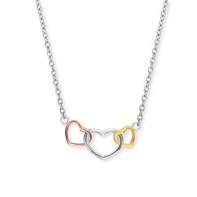 Engelsrufer Halskette ERN-WITHLOVE-03 925/000 Sterling Silber tricolor