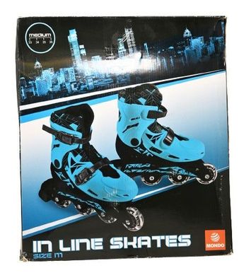 Mondo Toys In Line Skates verstellbare Kinder Inlineskates PVC-Rollen Gr. 33/36