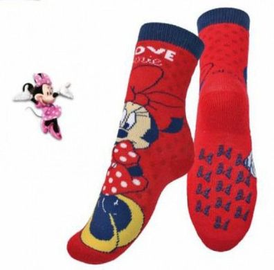 Minnie Maus Anti Rutsch Kinder Socken Größe 31 - 34