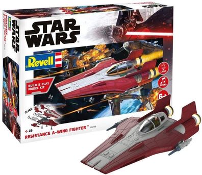 Revell 06770 - Star Wars Resistance A-wing Fighter, red. 1:44