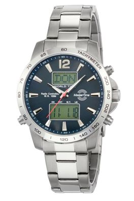 MasterTime Herren-Funkuhr Worldtimer - MTGS-10647-20M