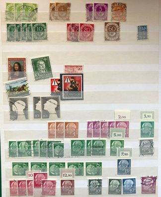 BRD Briefmarkenalbum - Sammlung für Einsteiger - Dupletten - ab ca 1953