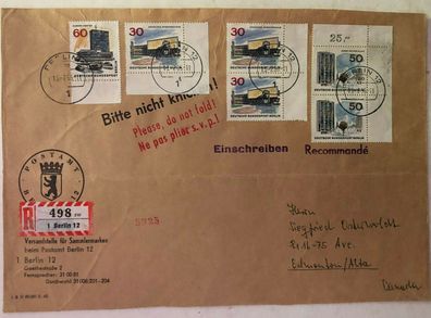 Berlin Spezialsammlung - frühe Belege auf Kanada , ETB und Briefmarken
