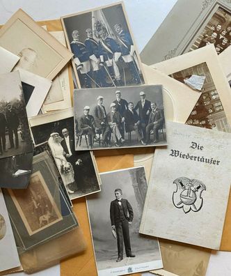 Nachlaß Dokumente und Fotos um 1900 einer Person Familie von Ditterich