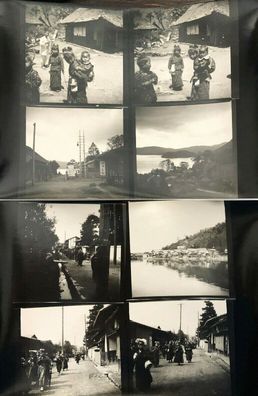 Japan Kyoto und Umgebung - 8 seltene original Fotoaufnahmen um 1920