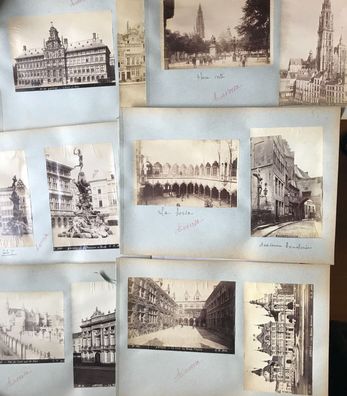 Anvers - 12 original Fotoaufnahmen um 1900 - siehe 12 Galeriebilder