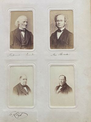 Album Königliche Realschule Berlin 1865 mit 89 signierten Fotos Otto Bismarck ?