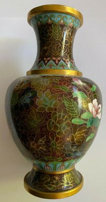 Cloisonné - Hochwertige Vase China - aufwendige Arbeit - 20. Jahrhundert