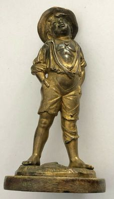 Huckleberry Finn ( Mark Twain ) - Bronze um 1880 - Meisterliche Arbeit