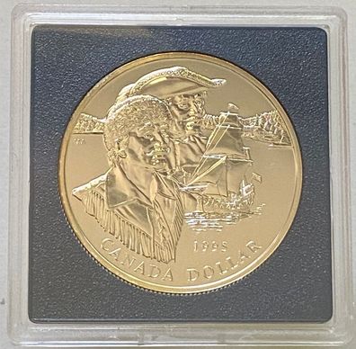 Canada Dollar 1995 - Elisabeth II - PP in Kapsel - 0,5er Silver