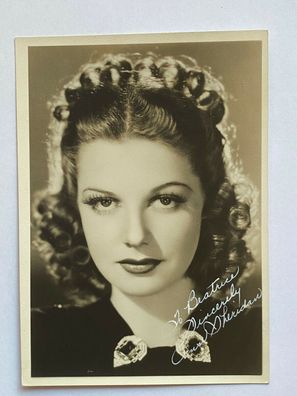 Ann "The Oomph Girl" Sheridan- Film - original Autogramm - Größe 17 x 13 cm