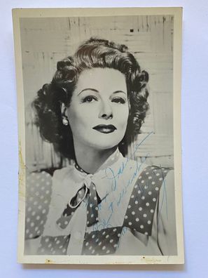 Irene Hervey - Film - original Autogramm - Größe 15 x 10 cm