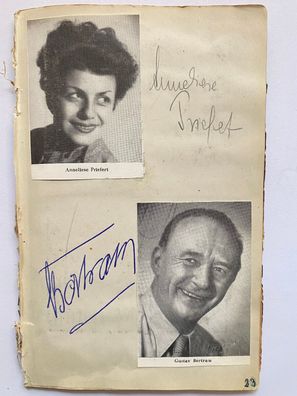 Sammlung mit teils seltenen Autogrammen , Dirigent, Theater / Film - s. Beschr.