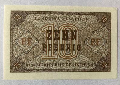 Bundeskassenschein 10 / Zehn Pfennig -s. Beschreibung
