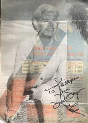 Doris Day - Film - original Autogramm - Großfoto 30 x 20 cm