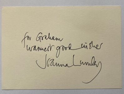Joanna Lumley - Film - original Autogramm - Größe 14 x 9 cm