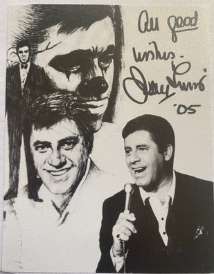 Jerry Lewis - Film - original Autographen - Größe 15 x 10 cm