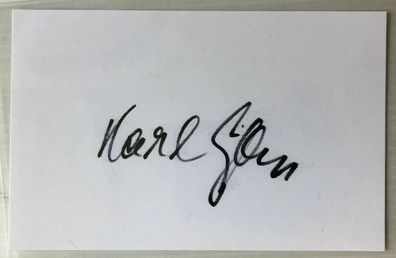 Karl Gass - Regie / Film - original Autogramm Beidseitig - Größe 12 x 8 cm