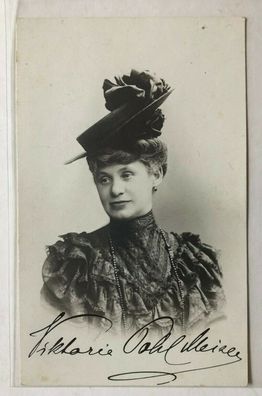 Victoria Pohl-Meiser - Theater - original Autogramm - Größe 14 x 9 cm