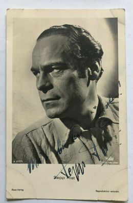 Sepp Rist - Film - original Autogramm - Größe 14 x 9 cm