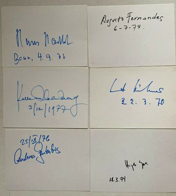 18 Autogramme Regie - viele Top Namen - Auf Blankokarten 15 x 10 cm