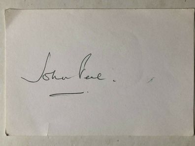 John Peel - Musik - original Autogramm - Größe 10 x 5 cm