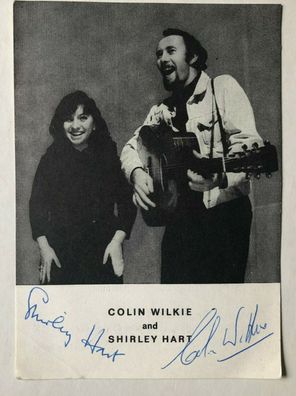 Colin Wilkie / Shirley Hart - Musik - original Autogramm - 14 x 9 cm