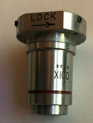 Okular ( Objektiv ) Mikroskop Beck London X100 - XI00 7 1.3 oil