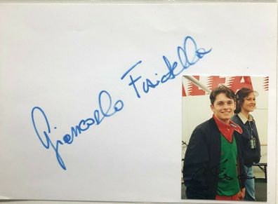 Giancarlo Fisichella - Formel 1 - 2 original Autogramme - Größe 9 x 12 cm