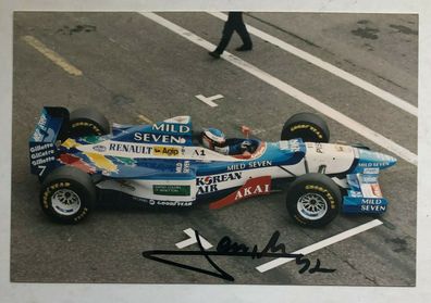 Jean Alesi - Formel 1 - original Autogramm - Größe 15 x 10 cm