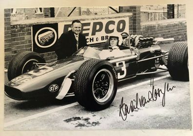 Basil van Rooyen - Formel 1 - original Autogramm - Größe 20 x 14 cm