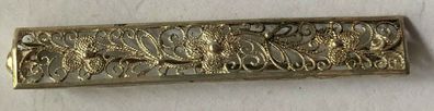 Brosche - 835er Silber - Feinste Durchbrucharbeit um 1900 - Länge 5,3 cm