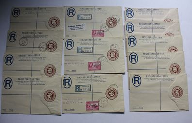 299 Registered Mails RSA South Africa - with some high value Postmarks