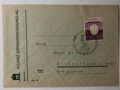 Deutsches Reich Generalgouvernement - Krakau auf Böckenförde 26.X.1943