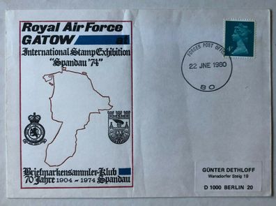 Great Britain Jne 80- Forces Post Office 80 - Royal Air Force Gatow auf Berlin
