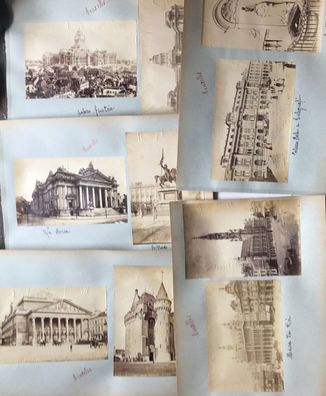 Brüssel - 10 original Fotoaufnahmen um 1900 - siehe 11 Galeriebilder