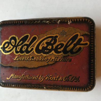 Old Belt - Kost & Co - Zigarettendose / Blechdose - um 1930 - Cigaretten